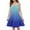 Blue, variant on Ruyang Girls Gradient Color Halter Dress Sleeveless Backless Ruffles Pleated Summer Dresses Teen Kids Smocked Casual Dresses