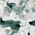 thumbnail image 2 of PI Studio 26x26 White Modern Wood Framed Museum Art Print Titled - Teal Spatter I, 2 of 4