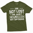 thumbnail image 5 of Funny Exploration shirt I am not Lost Tee Mens Womens Unisex Camping Nature woods summer T-shirt, 5 of 7