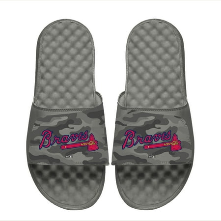 

Youth ISlide Gray Atlanta Braves Camo Slide Sandals