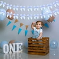 thumbnail image 5 of Party Decorations,Bow Garland Banner,QZS Handmade Bow Wreath Party Hanging Decorations for Bridal Shower Decor,Bachelorette Party,Birthday,2pcs,Blue, 5 of 6