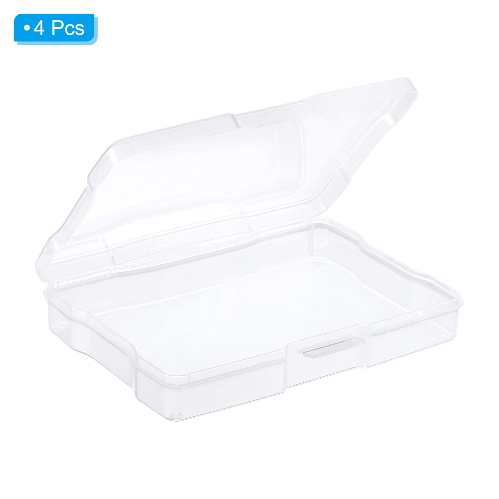 REGALWOVEN Photo Storage Box Organizer Cases Storage Container Picture Boxes Plastic Clear