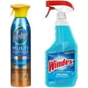 Pledge Multi Surface Antibacterial Everyday Cleaner 9.7 Oz & Windex Glass Cleaner Refill 67.6 Fl Oz