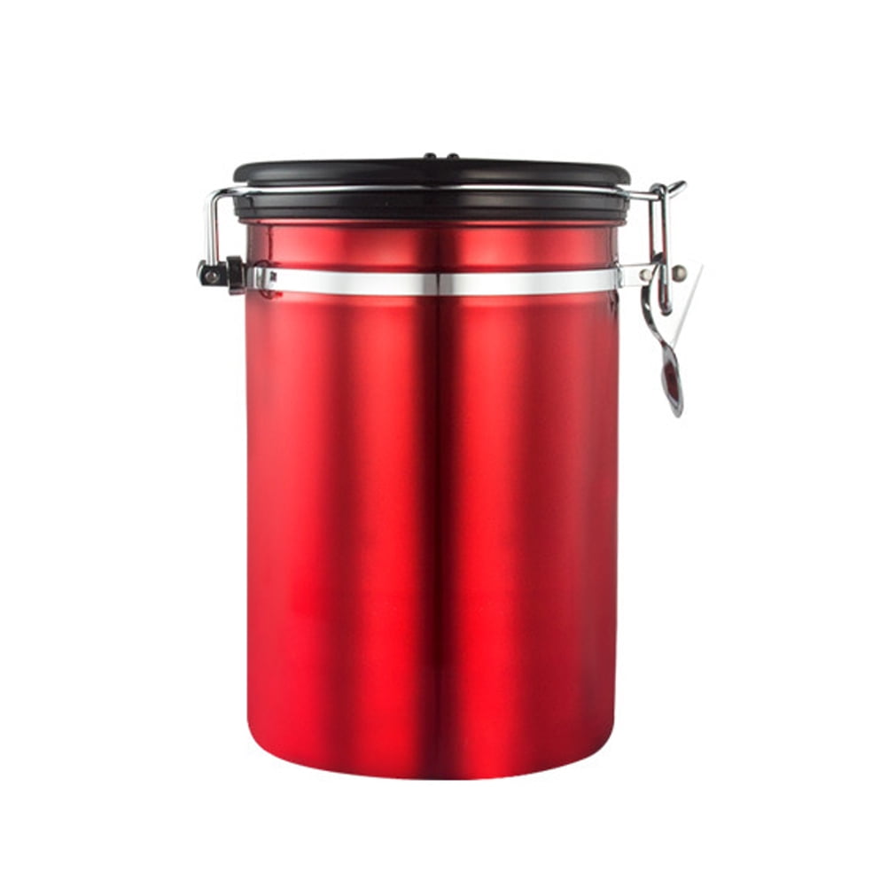 1Pcs Stainless Steel Sealed Cans Jars Coffee Beans Storage Tank Snacks