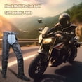 thumbnail image 2 of Dream Apparel Black Motorcycle Leather Chaps for Men Women Riding Black Split Leather Chaps Biker Chap Pants W/ Mesh Lining, 2 of 9
