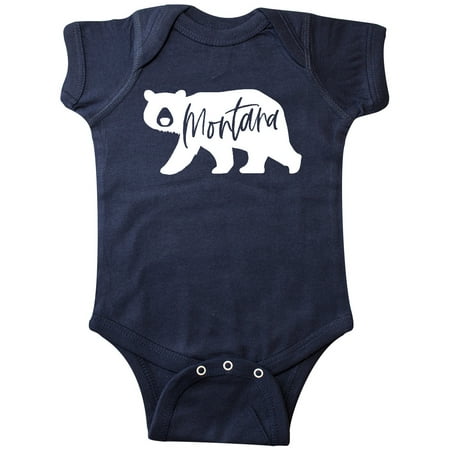 

Inktastic Montana White Bear Silhouette Gift Baby Boy or Baby Girl Bodysuit