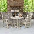 thumbnail image 2 of Highwood's 36" Round 3-pc Weatherly Dining Set - Dining Height, Outdoor, Eco-friendly, Synthetic Wood, 2 of 9