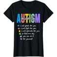 thumbnail image 2 of 100% Cotton Autism Mama I Will Fight For You Until You Can Autism Mom T-Shirt, 2 of 5