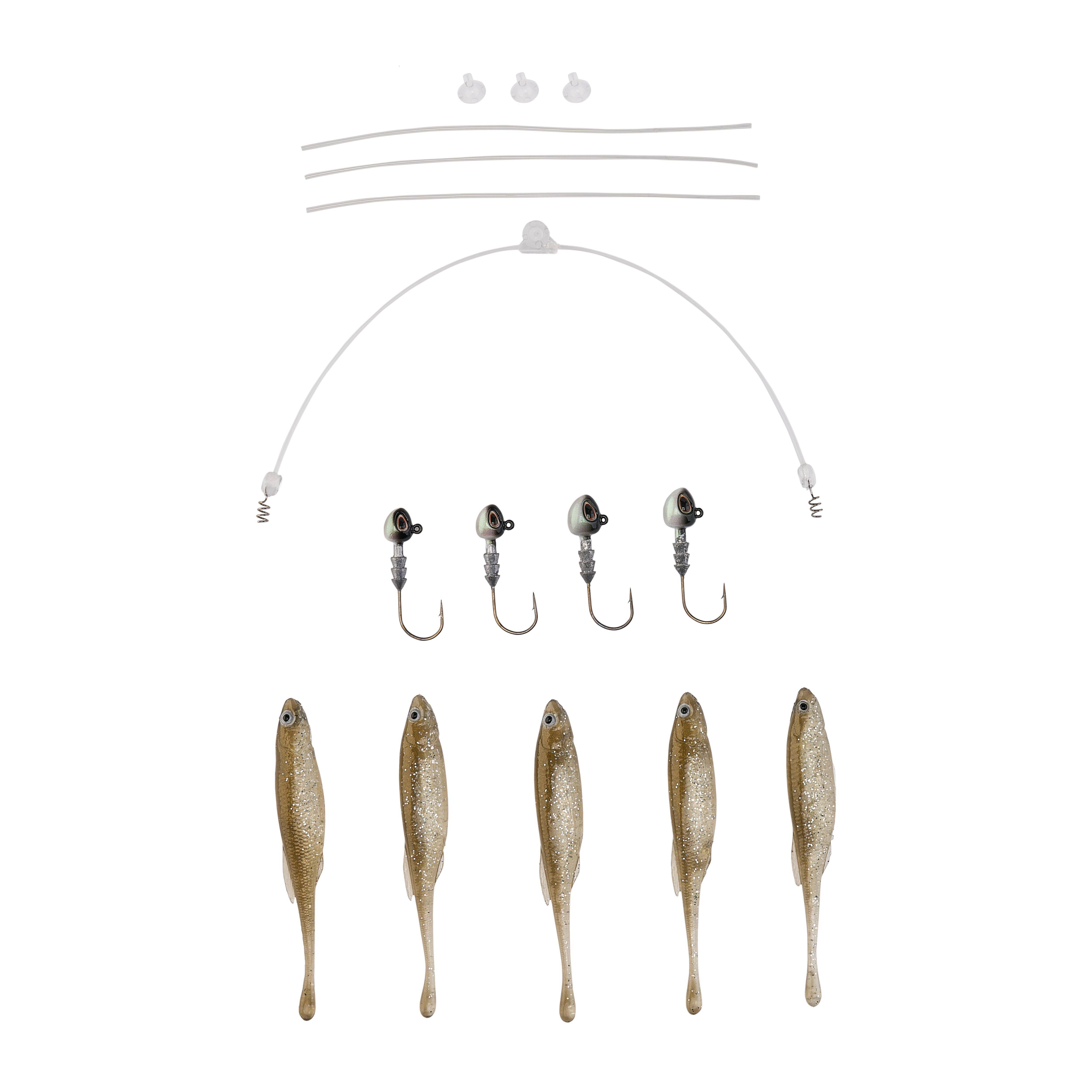 Berkley Triple Minnow Rig Kit, 4in, Tennessee Shad