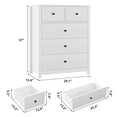 thumbnail image 2 of 5 Drawer Dresser for Bedroom, Modern Tall Dresser Organizer with Storage Drawers, Wooden Chests of Drawers for Bedroom, Entryway, Hallway, Home Office, 2 of 7