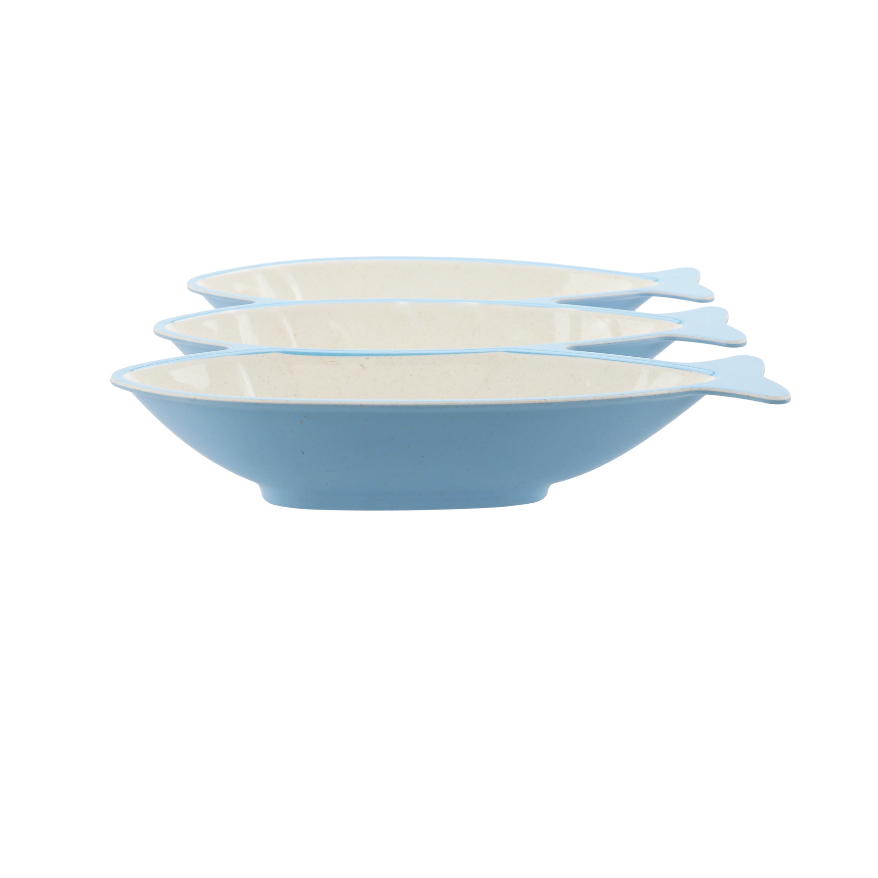 Beautiful 3-Compartment Bamboo Melamine Sardine Serve Tray, Multi-Color by Drew Barrymore