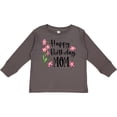 thumbnail image 3 of Inktastic Happy Birthday, Mom Pink Flowers Boys or Girls Long Sleeve Toddler T-Shirt, 3 of 5