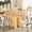 Oak Table, variant on iPormis 5-Piece Extendable Round Dining Table Set for 4-6, 59 '' Kitchen Circle Table with 4 Chairs, Space-Saving Wood Base Dining Set for Kitchen, Living Room