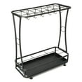 thumbnail image 4 of TEAFIRST Umbrella Rack Stand, 21-Slots Umbrella Holder with Removable Drip Tray, with 24 Hooks Black, 4 of 8