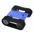 thumbnail image 4 of DIY Arduino Smart Tank Chassis Kit - 12V Motorized Tracked Vehicle Platform with Aluminum Alloy & ABS Construction, 193x163x60mm Size, Blue Color Option - Includes Panel, Motors, Caterpillar Bands &, 4 of 6