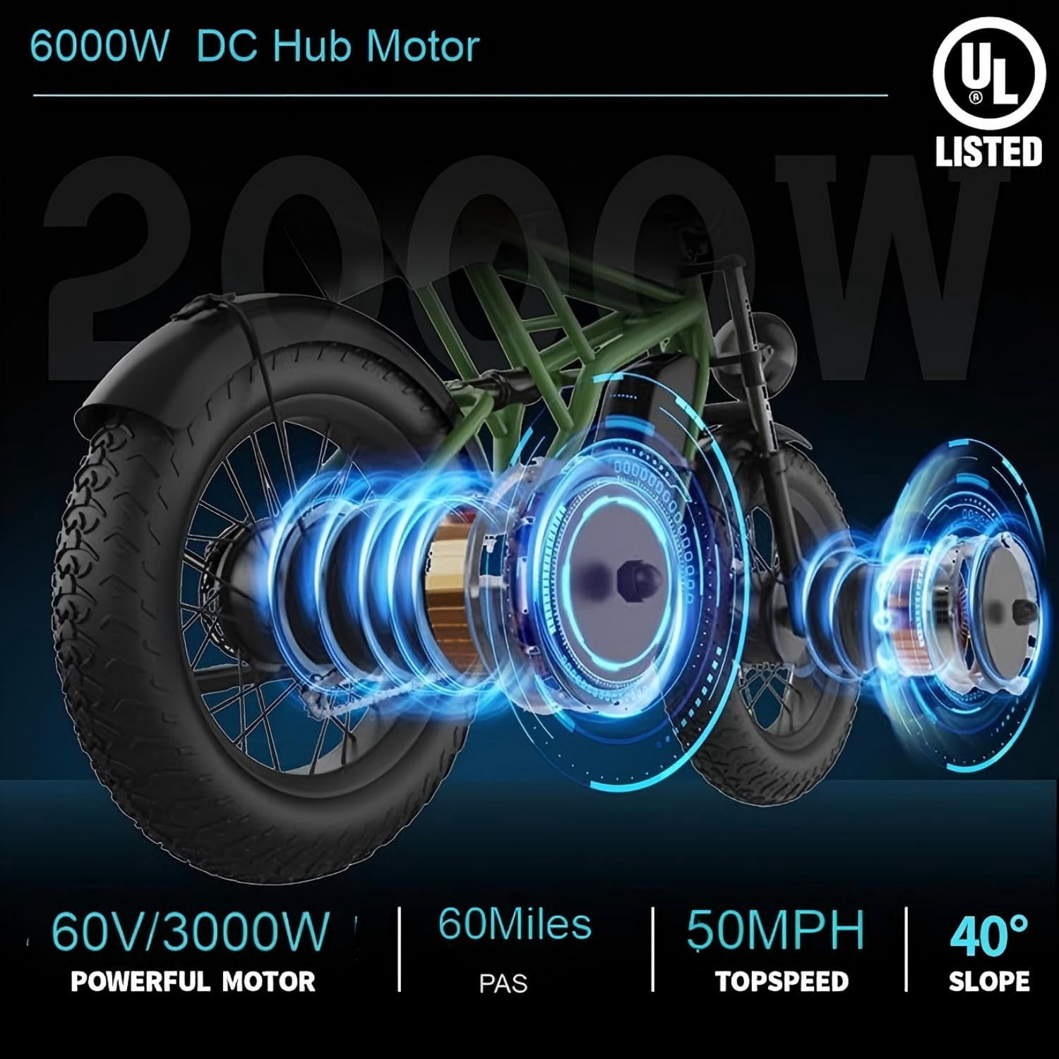 Freego X2Pro 6000W(Peak)Motor 60V 30Ah Battery Electric Motorcycle for Adults,Electric Dirt Bike Teens ,50MPH Off Road Electric Bicycle,19x2 Full Suspension/Four-Piston Hydraulic Brake UL2849