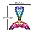 thumbnail image 2 of 8PCS Stylish Mermaid Hairpin Three-dimensional Sequin Duckbill Clip Headdress, 2 of 7