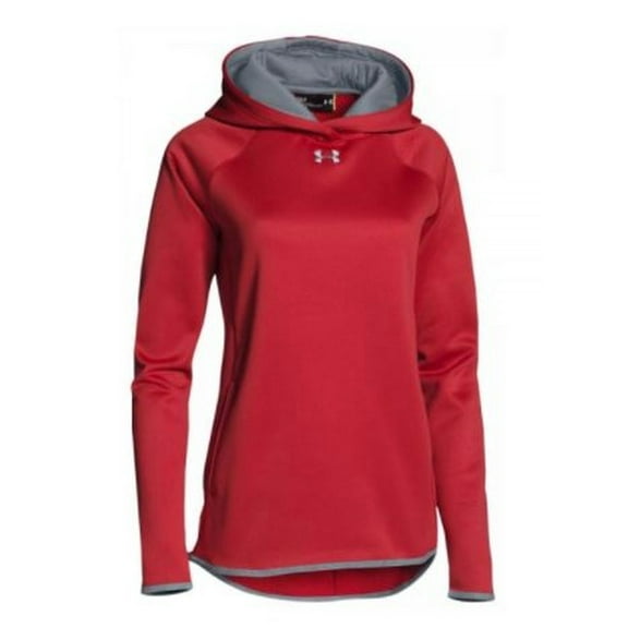 Under Armour Double Threat Women's UA Armour Fleece Hoodie Hoody (Cardinal, S)