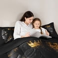 thumbnail image 5 of Feelyou Couple Lion Animal Full Size Comforter Sets, Kawaii Black Girl Bedding Comforter Set, Tribal Western Princess Reversible Bedding Sets, Ultra Soft Home Decor, 3-Piece, 5 of 8