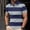 Navy, variant on Dianli Spring Summer Men's Printed Short Sleeve Collar Button-Up Shirt Lightweight Breathable Linen-Blend Pocket Casual Beach Vacation Office Daily Wear Spring Summer