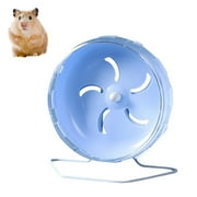 WXLCISI Silent Hamster Wheel Large Small Animal Exercise Wheel With Stand | Blue Design | Easy Installation For Hamsters