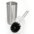 thumbnail image 3 of iDesign Austin Toilet Bowl Brush and Holder Set, Brushed, 3 of 4
