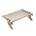 thumbnail image 4 of Hamaca Cama Asiento Ahorro de espacio Sin ventosa Sostiene hasta 44 lb Sin perforación Muebles Cat Window Perch para Kitty Descansando Sleeping Pet Gris Sunnimix Hamaca para gatos, 4 of 8