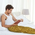 thumbnail image 6 of Picia Gold Glitter Mens Soft Woven Cotton Elastic Waistband Sleep Pajama Pant Lounge Sleep Pant With Pockets And Drawstring-Large, 6 of 9