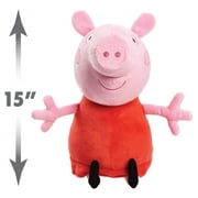 Peppa Pig 15-Inch Large Peppa Pig Plush, Super Soft & Cuddly Stuffed Animal, Kids Toys for Ages 2 Up, Gifts and Presents