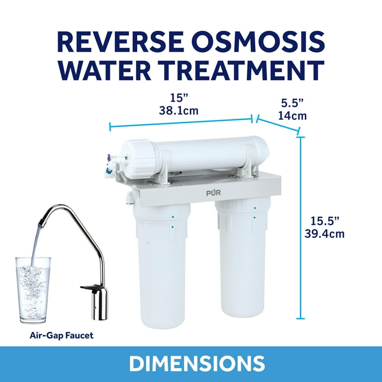 3-Stage Universal 23.3 GPD Reverse Osmosis Water Filtration System with Faucet 3-Stage Universal 23.3 GPD Reverse Osmosis Water Filtration System with Faucet