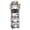 Black, variant on 4-tier Pot Rack Rustic Brown and Black Pots And Pans Organizer For Kitchen Corner Storage
