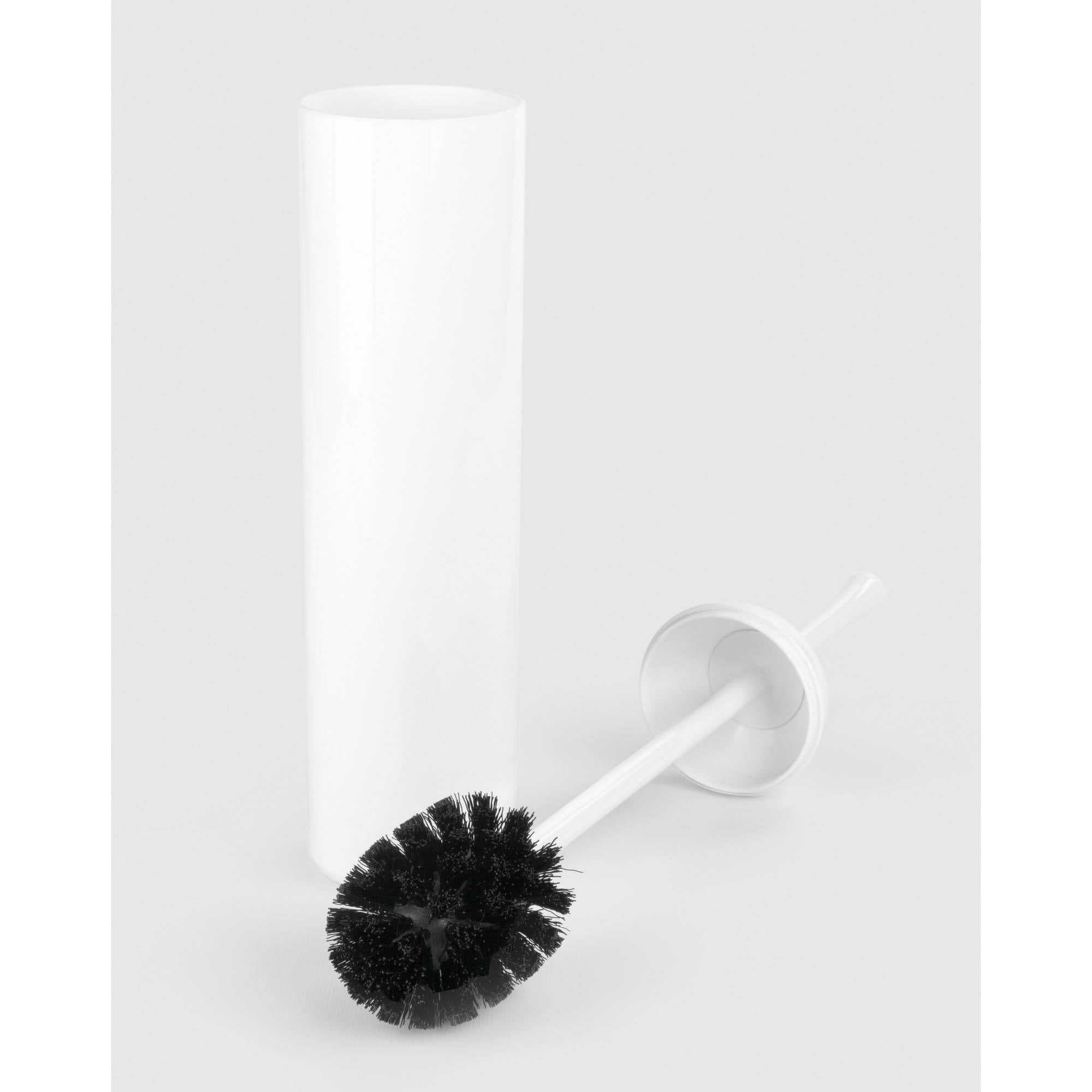 CRAVE Silicone Toilet Brushes /& Holder Set with Toilet Storage Compartment Black