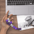 thumbnail image 6 of Kywib 12PCS Magnetic Fidget Balls with Storage Case, Quiet Textured Silicone Desk Fidgets for Adults, Purple, 6 of 7