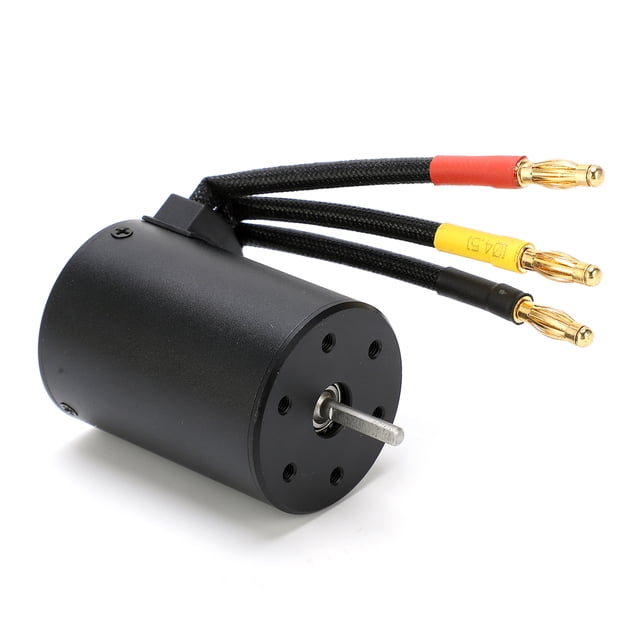 3650 4 Poles Brushless Motor, High Efficiency Low Noise RC 3650 3600KV Brushless Motor Low Power Consumption For 1/10 Rc Car For 1/8 Rc Car