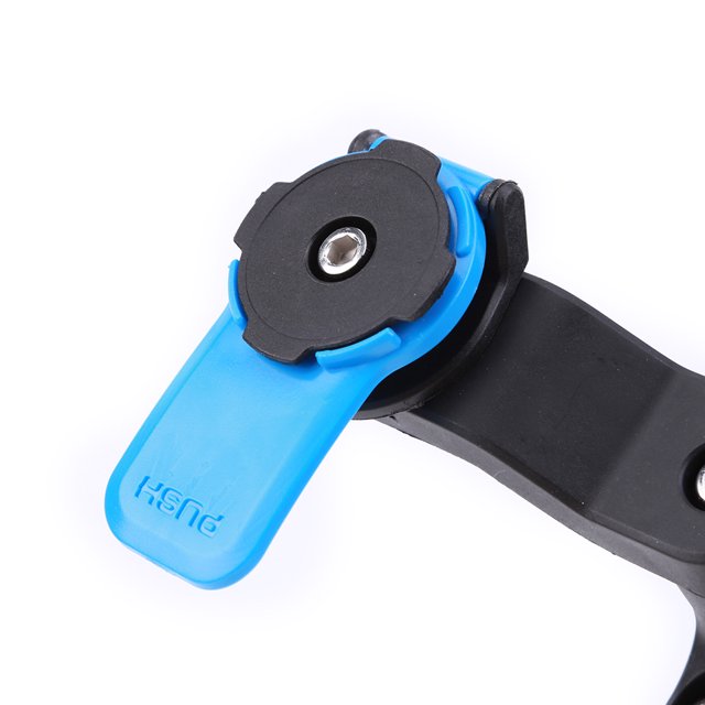 Soporte para teléfono móvil de bicicleta antideslizante para motocicleta, bicicleta, scooter (azul)