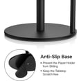 thumbnail image 4 of Paper Towel Holder Countertop, Stainless Steel Kitchen Roll Holder with Weighted Base, Fits Standard & Large Rolls-Black, 4 of 6