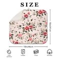 thumbnail image 4 of Pioneer Flower Floral Print Pattern Dish Drying Mat for Kitchen 1 Pack, Ultra Absorbent Microfiber Dishes Drainer Mats,16"x18", 4 of 6