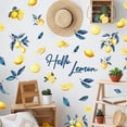 thumbnail image 1 of 3 pegatinas de pared de acuarela con diseño de limón, color azul y amarillo, para decorar la pared. Vinilo adhesivo para pared, ideal para el hogar., 1 of 9