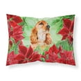 thumbnail image 1 of Carolines Treasures CK1354PILLOWCASE Cocker Spaniel Poinsettas Fabric Standard Pillowcase, 1 of 2