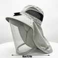 thumbnail image 3 of Sun Hat with Fan, Solar Drive Cooling Hat, Full Face Neck Flap Mosquito Net Sun Hat, Wide Brim Breathable Mesh Fan Cap, for Gardening, Hiking, Fishing, 3 of 6