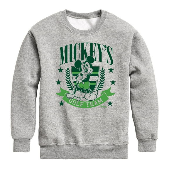Disney - Mickeys Golf Team - Toddler & Youth Crewneck Fleece Sweatshirt