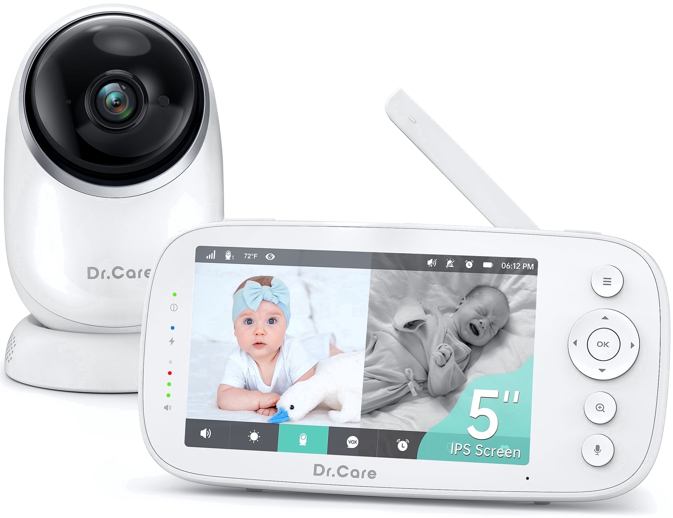 Momcozy BM03 Telecamera Aggiuntiva Baby Monitor | Full HD 1080P, Pan Tilt Zoom, Visione Notturna