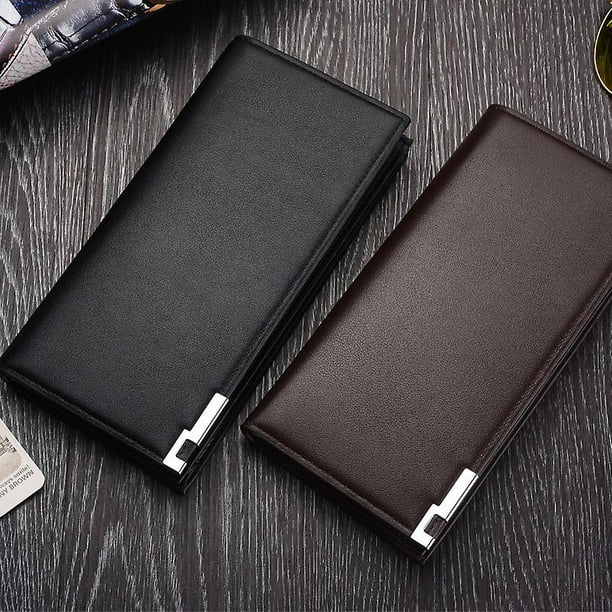 Billetera larga para hombre con borde de hierro billetera de moda juvenil para hombre bolsa de traje multifuncional 19 5 9 5 cm Color cafe Banban ZefeiWu 8390613079534 Walmart en linea