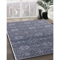 thumbnail image 2 of Ahgly Company Indoor Square Mid-Century Modern Purple Navy Blue Oriental Area Rugs, 3' Square, 2 of 6