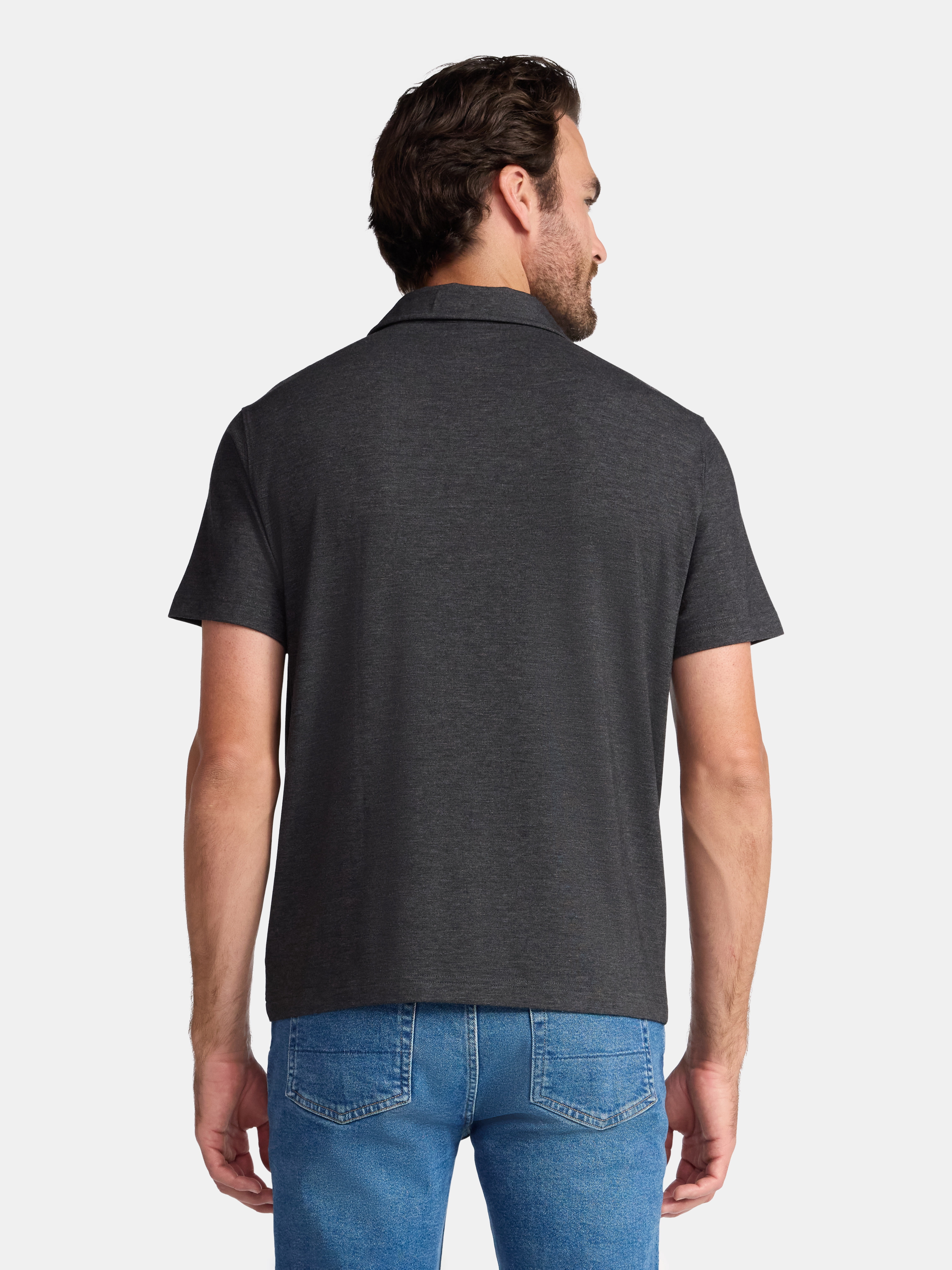 George Men's & Big Men's Poly Polo with Short Sleeves, Sizes S-3XL