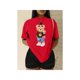 thumbnail image 1 of Camiseta Blusa De Manga Corta Con Cuello Redondo Impresa De Oso Para Mujer Color Rojo Talla Chica Marca Emil SaEs, 1 of 4