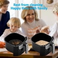thumbnail image 5 of Air Fryer disposable Paper Liners:200PCS 9inch Square/circular Perforated parchment paper, 5 of 5