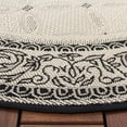 thumbnail image 2 of Safavieh Courtyard Gaus Oriental Indoor/Outdoor Area Rug, Sand/Black, 6'7" x 6'7" Round, 2 of 7