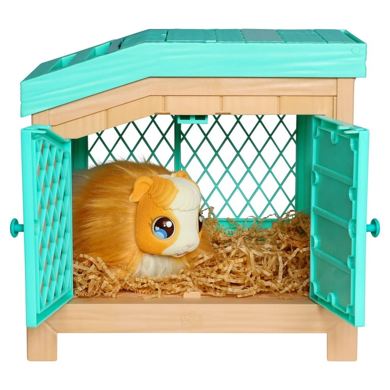 Little Live Pets Mama Surprise Soft, Interactive Guinea Pig and her Hutch,  and her 3 Surprise Babies. 20+ Sounds toy