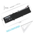 thumbnail image 4 of 97WH 6GTPY Laptop Battery, Replacement Dell XPS 15 9560 Battery for Dell XPS 15 9560 9570 9550 7590 Precision 5510, 4 of 7